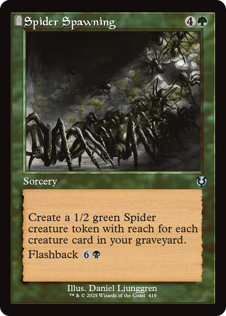Spider Spawning (Retro Frame) [Innistrad Remastered] | Card Merchant Takapuna