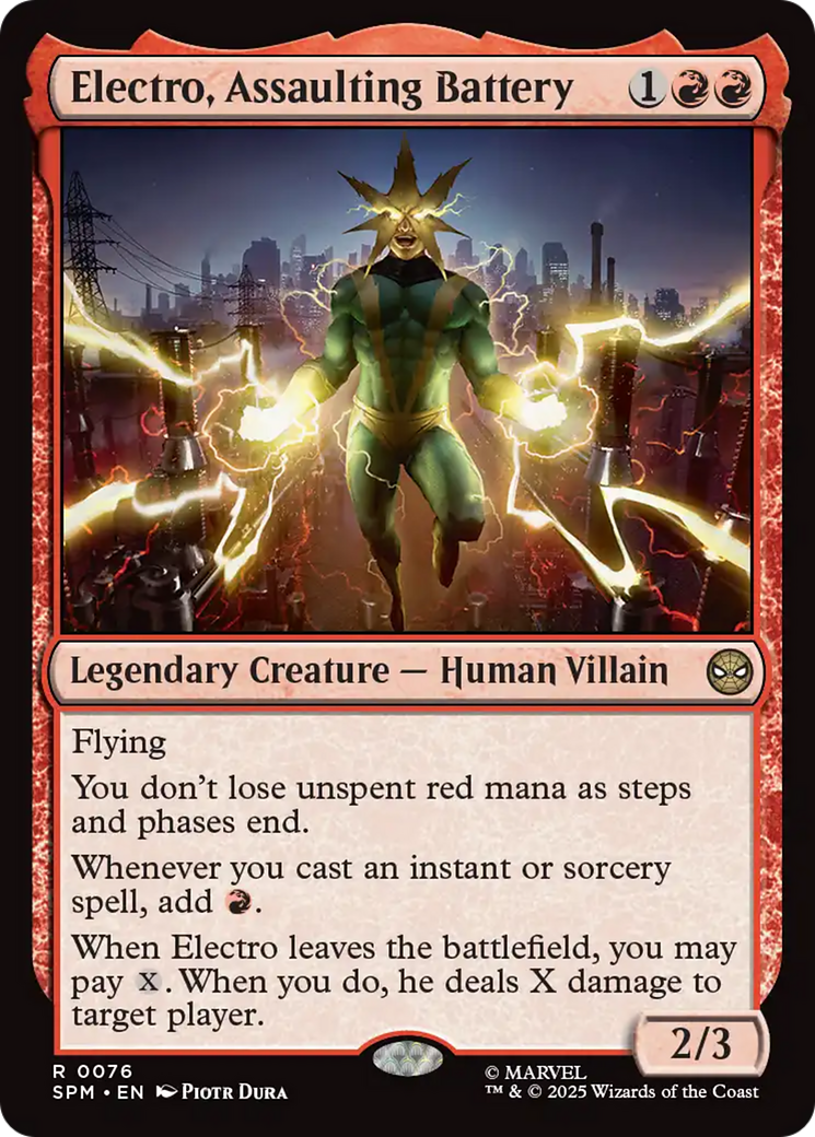 Electro, Assaulting Battery [Marvel's Spider-Man] | Card Merchant Takapuna