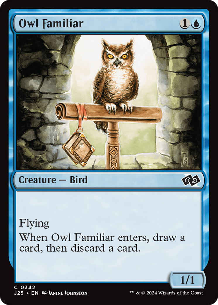 Owl Familiar [Foundations Jumpstart] | Card Merchant Takapuna