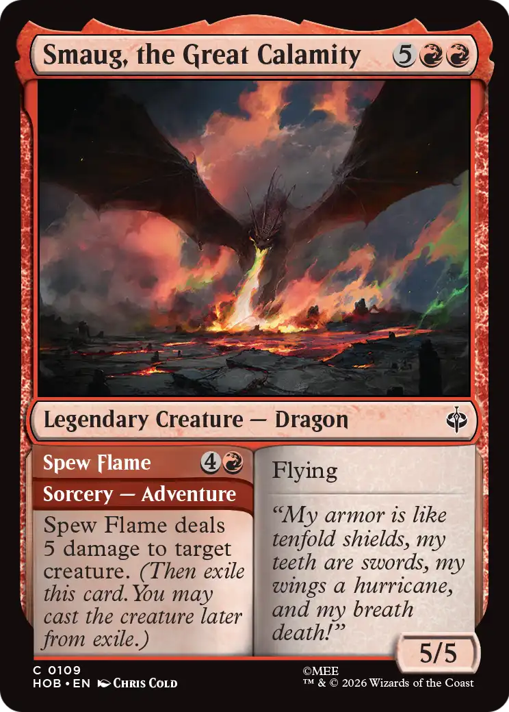 Smaug, the Great Calamity [The Hobbit] | Card Merchant Takapuna