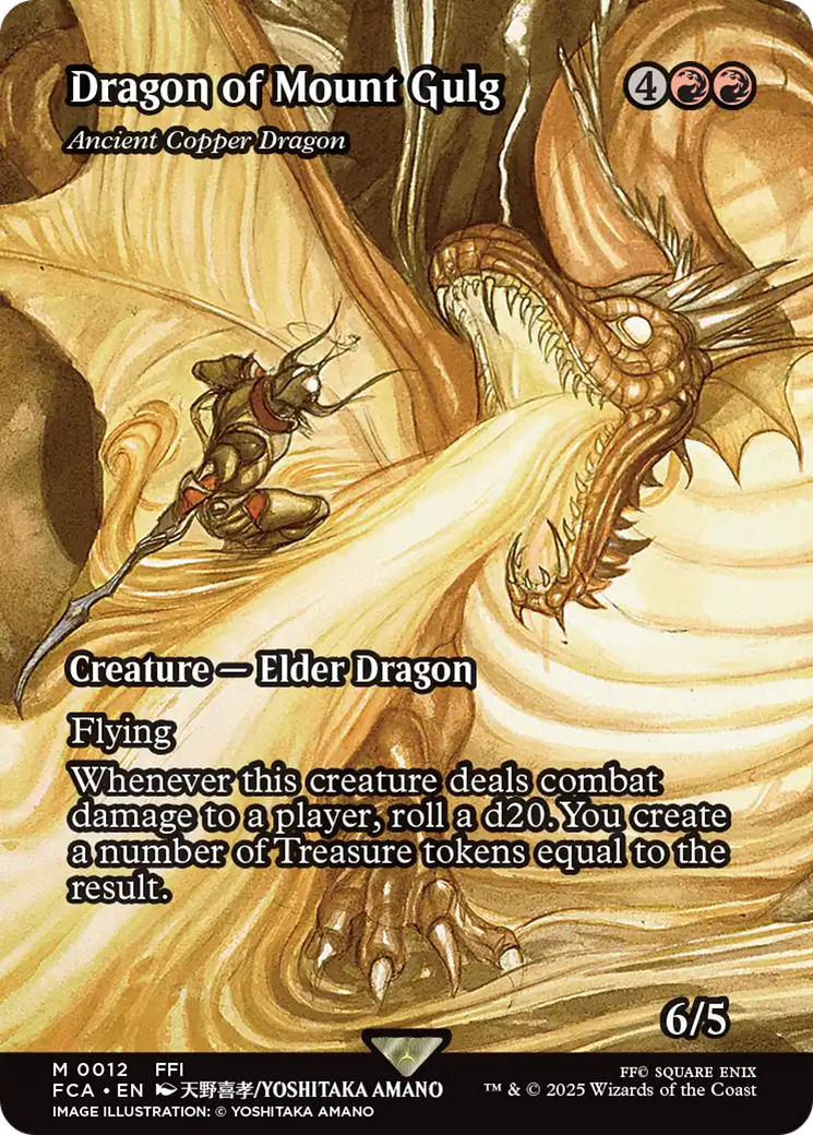 Dragon of Mount Gulg - Ancient Copper Dragon (Showcase) [FINAL FANTASY : Through the Ages] | Card Merchant Takapuna