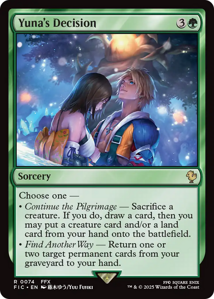 Yuna's Decision [FINAL FANTASY Commander] | Card Merchant Takapuna