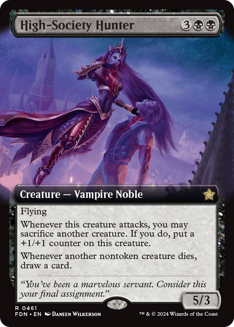 High-Society Hunter (Extended Art) [Foundations] | Card Merchant Takapuna