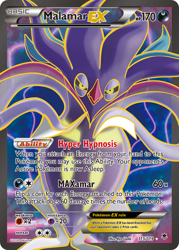Malamar EX (115/119) [XY: Phantom Forces] | Card Merchant Takapuna