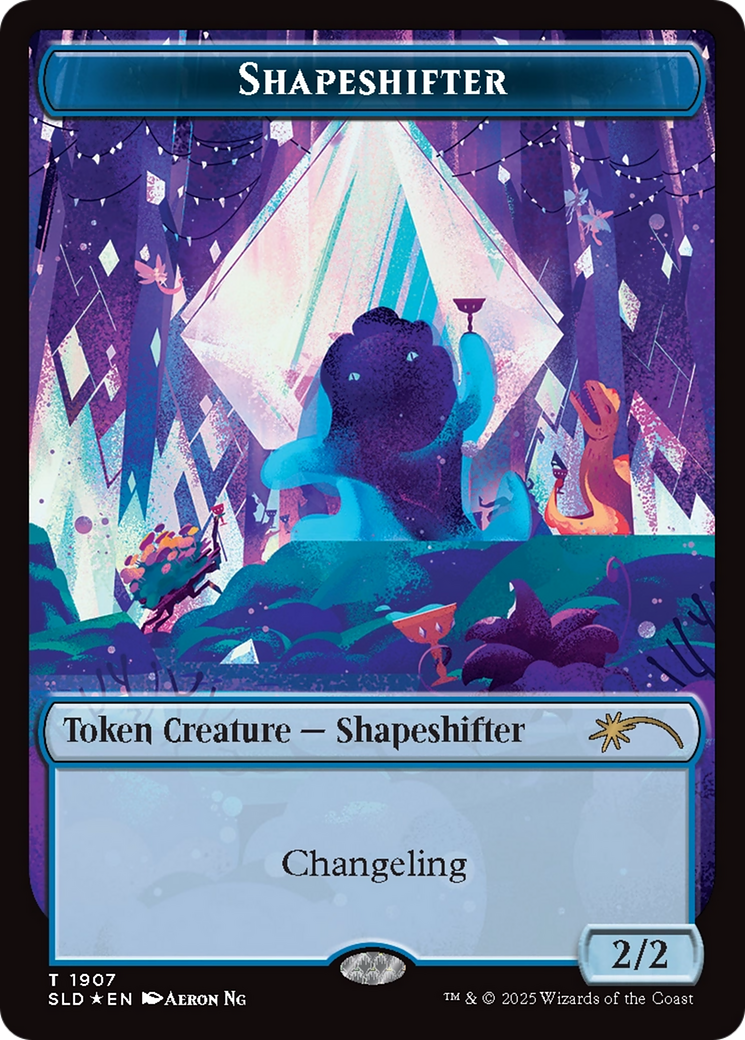 Shapeshifter Token (1907) (Double Rainbow Foil) [Secret Lair Drop Series] | Card Merchant Takapuna