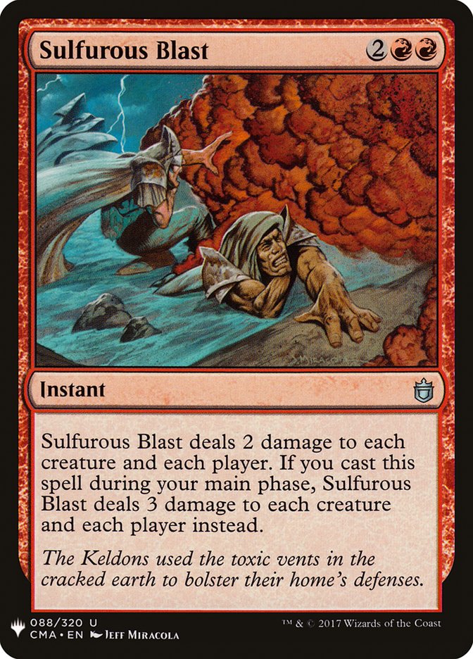 Sulfurous Blast [Mystery Booster] | Card Merchant Takapuna