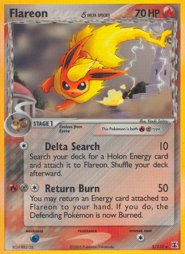 Flareon (5/113) (Delta Species) [EX: Delta Species] | Card Merchant Takapuna