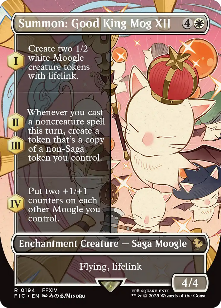 Summon: Good King Mog XII (Borderless) [FINAL FANTASY Commander] | Card Merchant Takapuna
