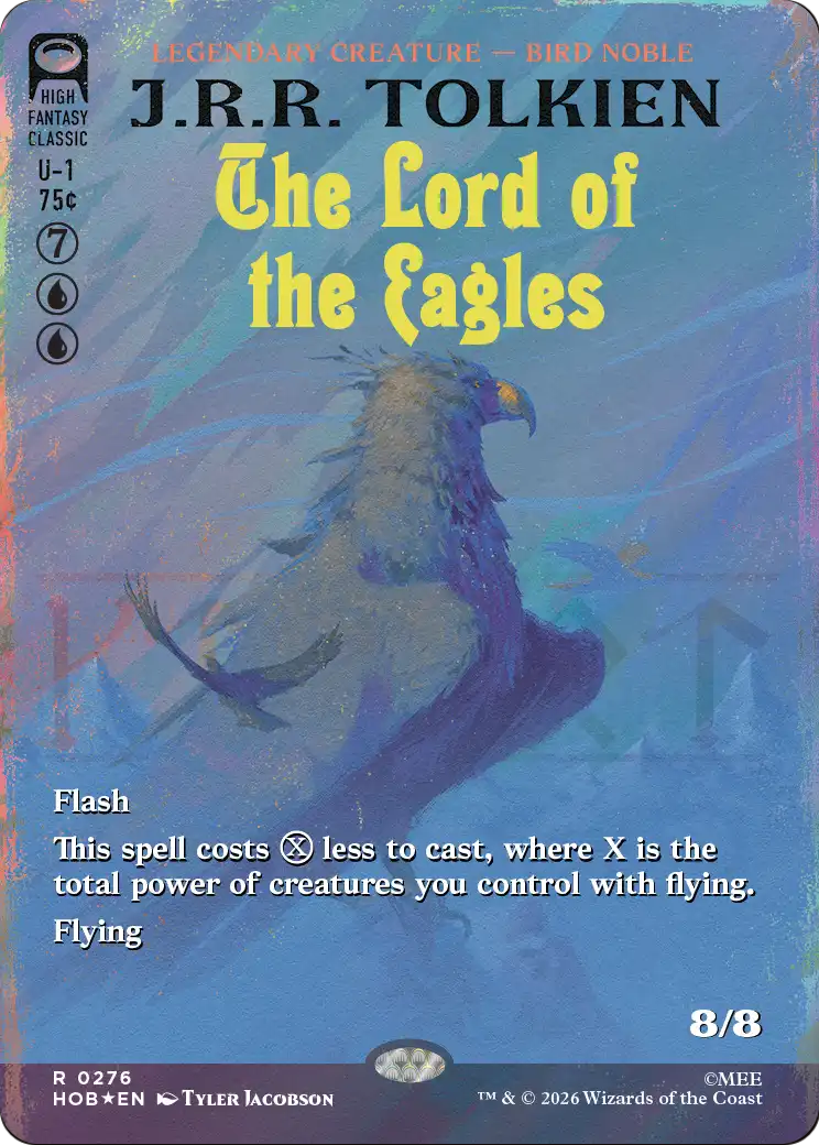 The Lord of the Eagles (Borderless) (Surge Foil) [The Hobbit] | Card Merchant Takapuna