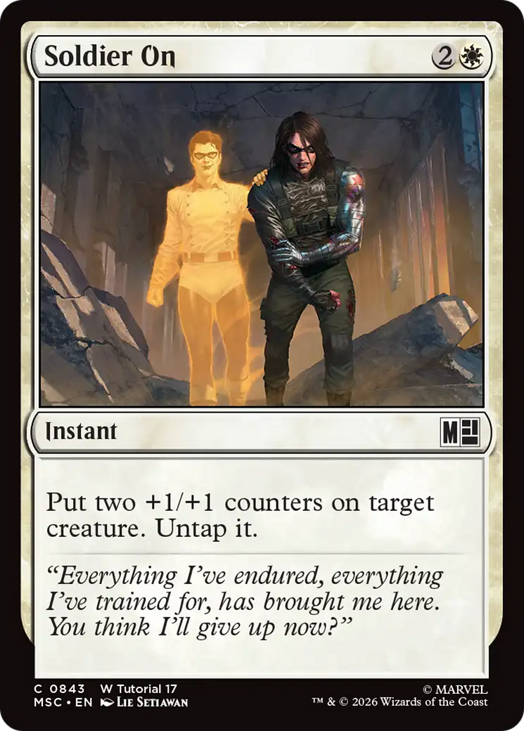 Soldier On (0843) [Marvel Super Heroes Commander] | Card Merchant Takapuna