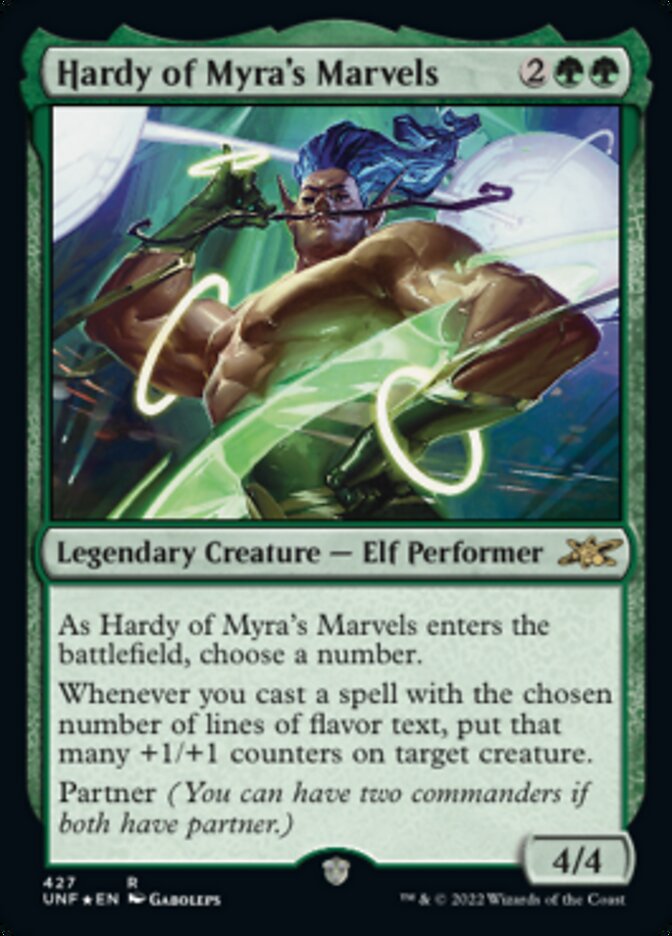 Hardy of Myra's Marvels (Galaxy Foil) [Unfinity] | Card Merchant Takapuna