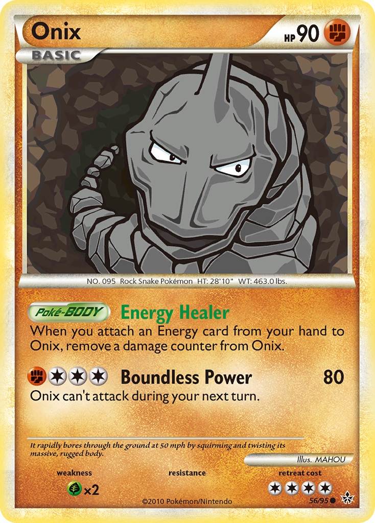 Onix (56/95) [HeartGold & SoulSilver: Unleashed] | Card Merchant Takapuna