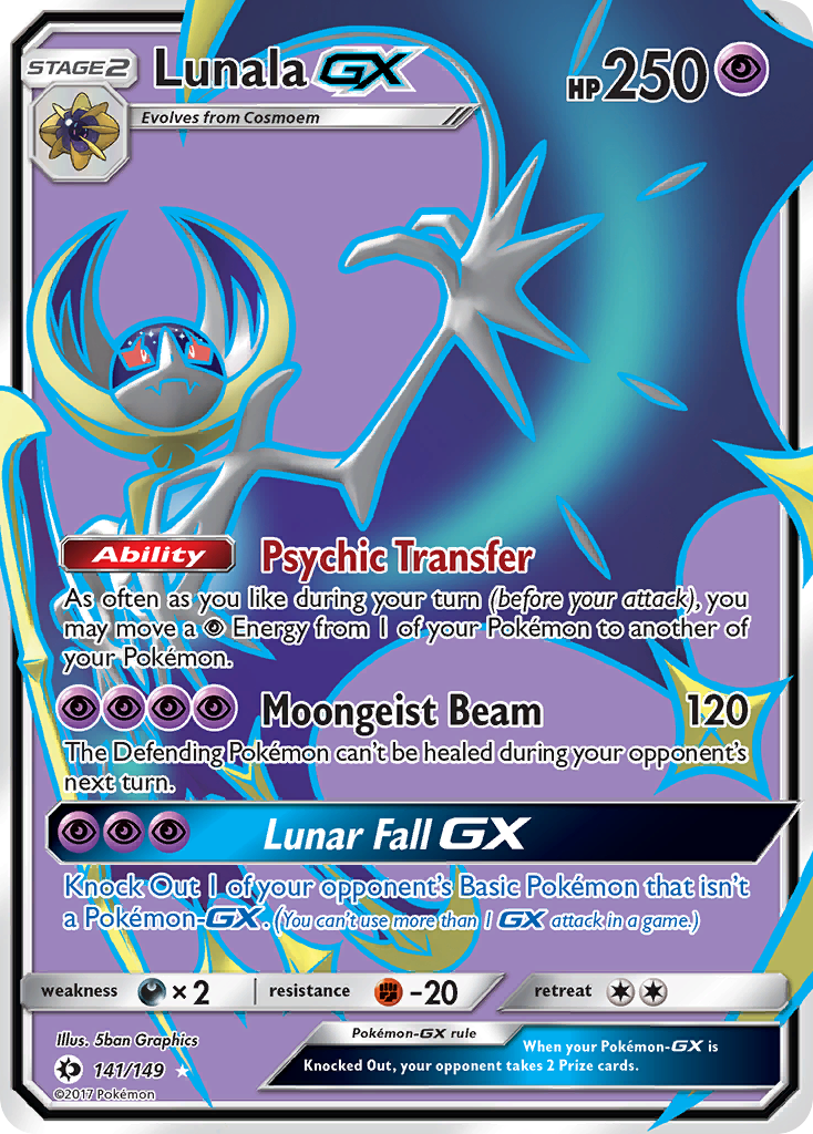 Lunala GX (141/149) [Sun & Moon: Base Set] | Card Merchant Takapuna