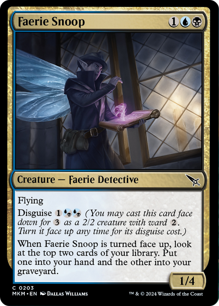 Faerie Snoop [Murders at Karlov Manor] | Card Merchant Takapuna