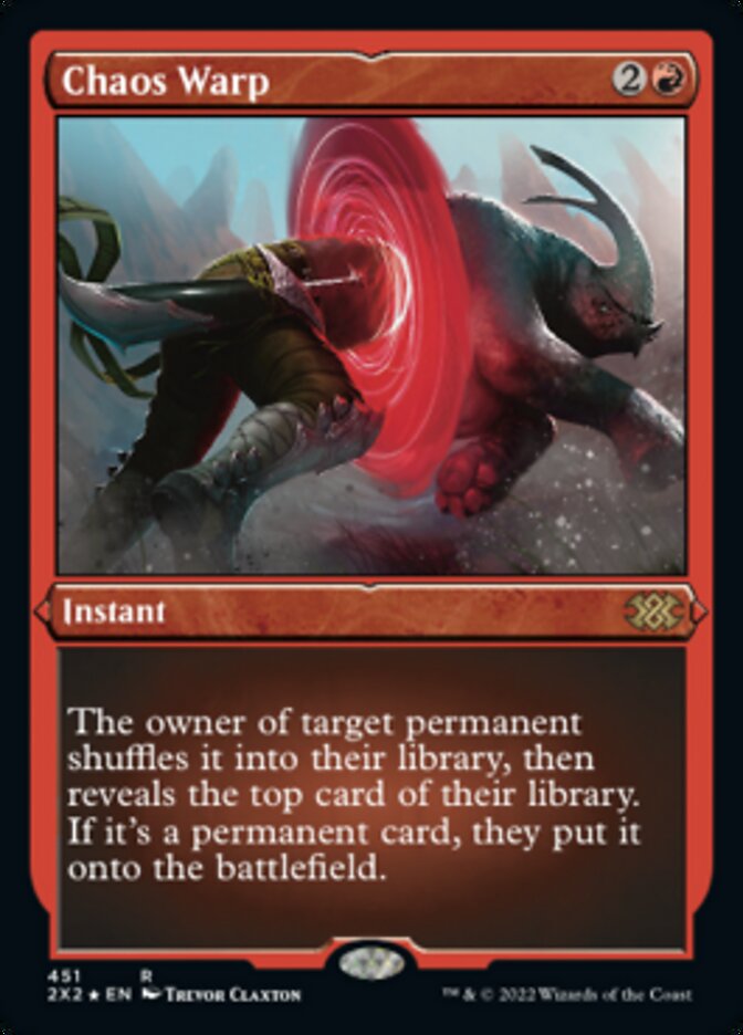 Chaos Warp (Foil Etched) [Double Masters 2022] | Card Merchant Takapuna