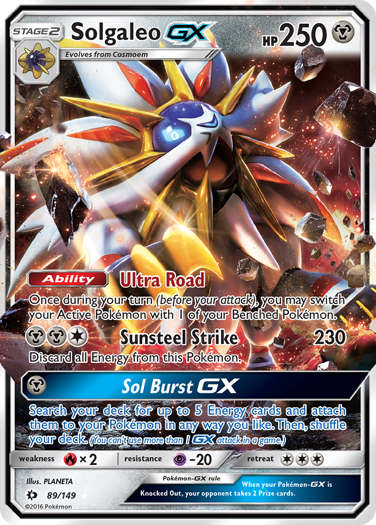 Solgaleo GX (89/149) [Sun & Moon: Base Set] | Card Merchant Takapuna