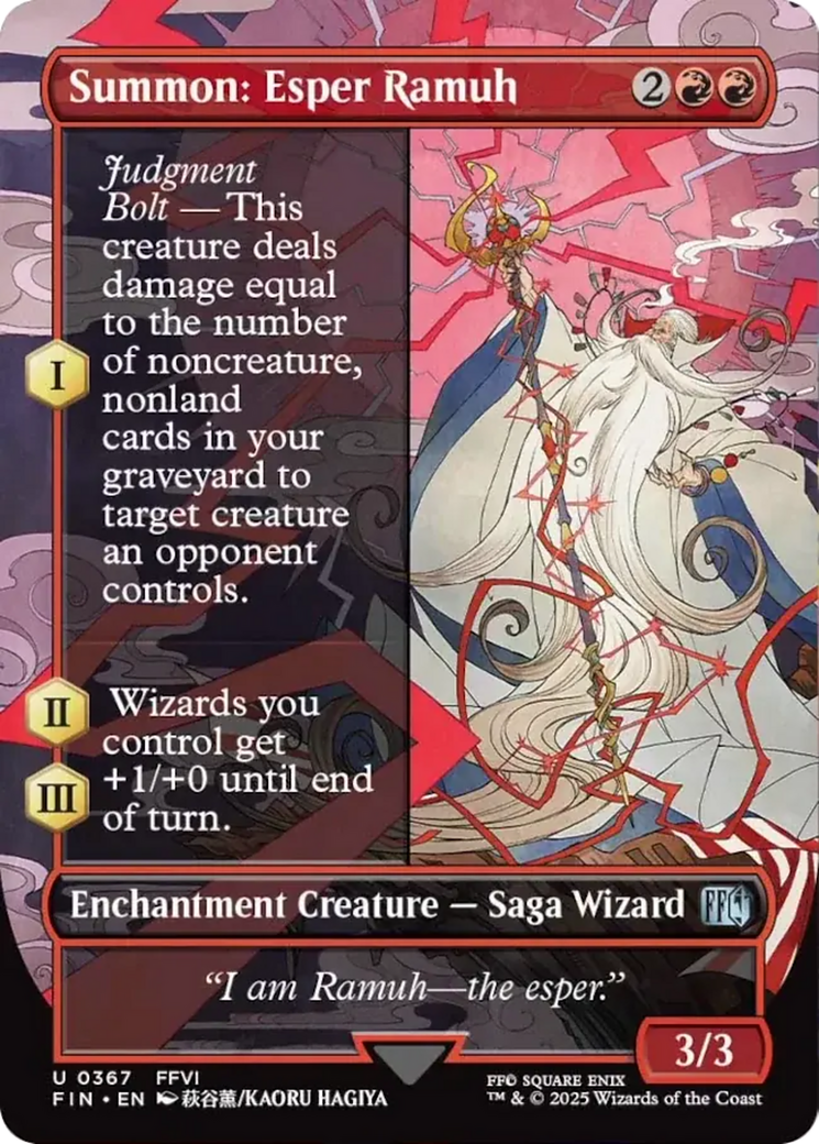 Summon: Esper Ramuh (Borderless) [FINAL FANTASY] | Card Merchant Takapuna