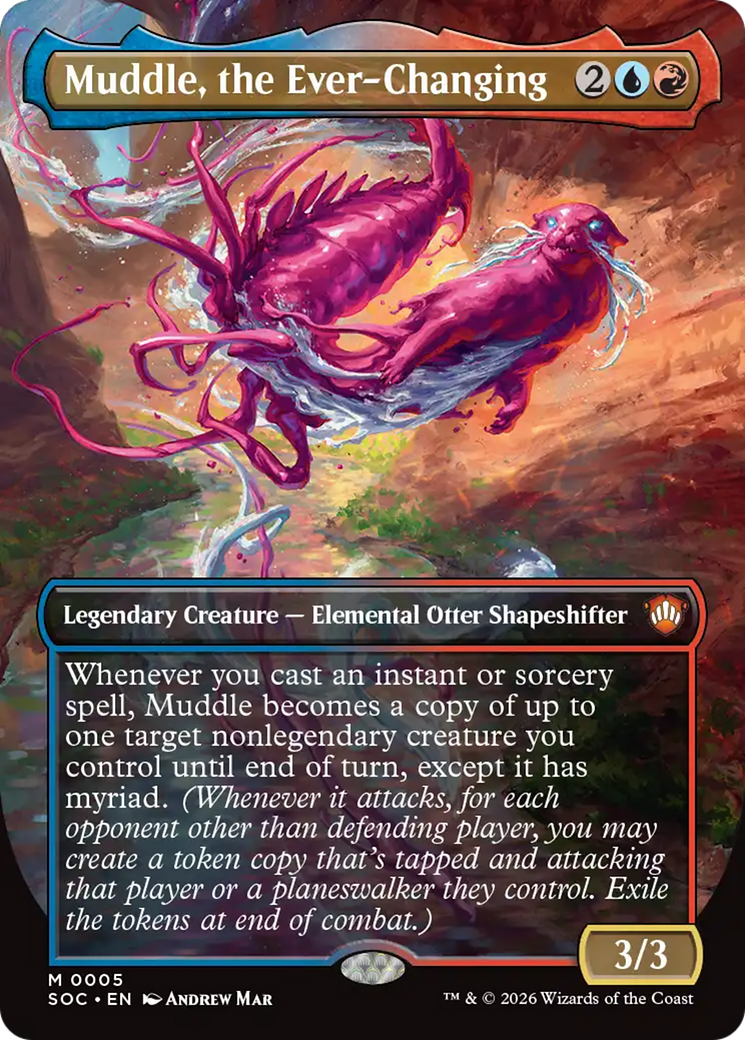 Muddle, the Ever-Changing (Borderless) [Secrets of Strixhaven Commander] | Card Merchant Takapuna