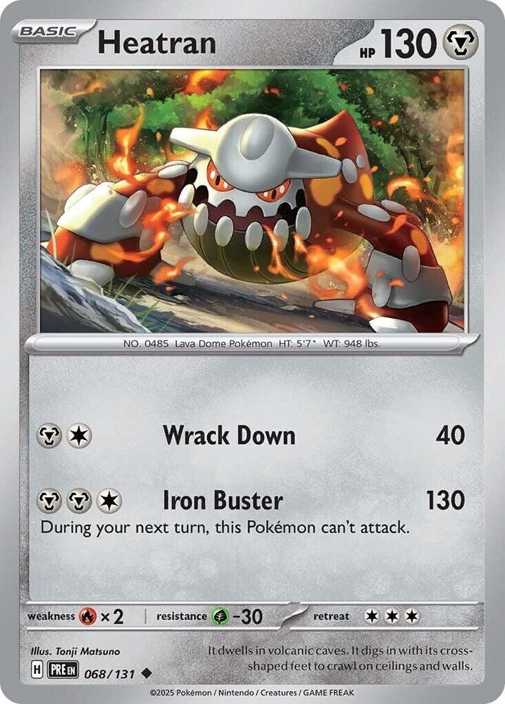 Heatran (068/131) [Scarlet & Violet: Prismatic Evolutions] | Card Merchant Takapuna
