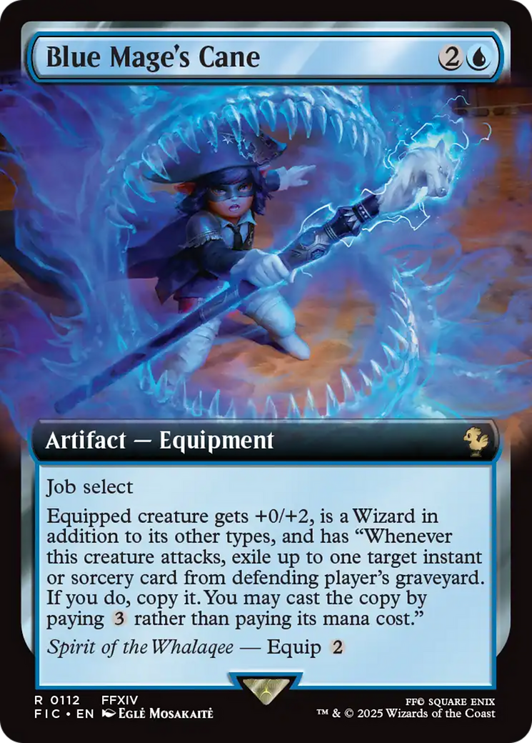 Blue Mage's Cane (Extended Art) [FINAL FANTASY Commander] | Card Merchant Takapuna