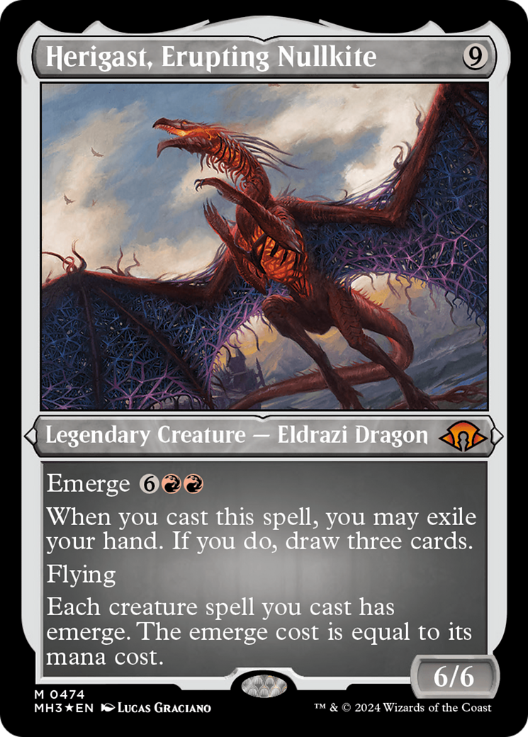 Herigast, Erupting Nullkite (Foil Etched) [Modern Horizons 3] | Card Merchant Takapuna