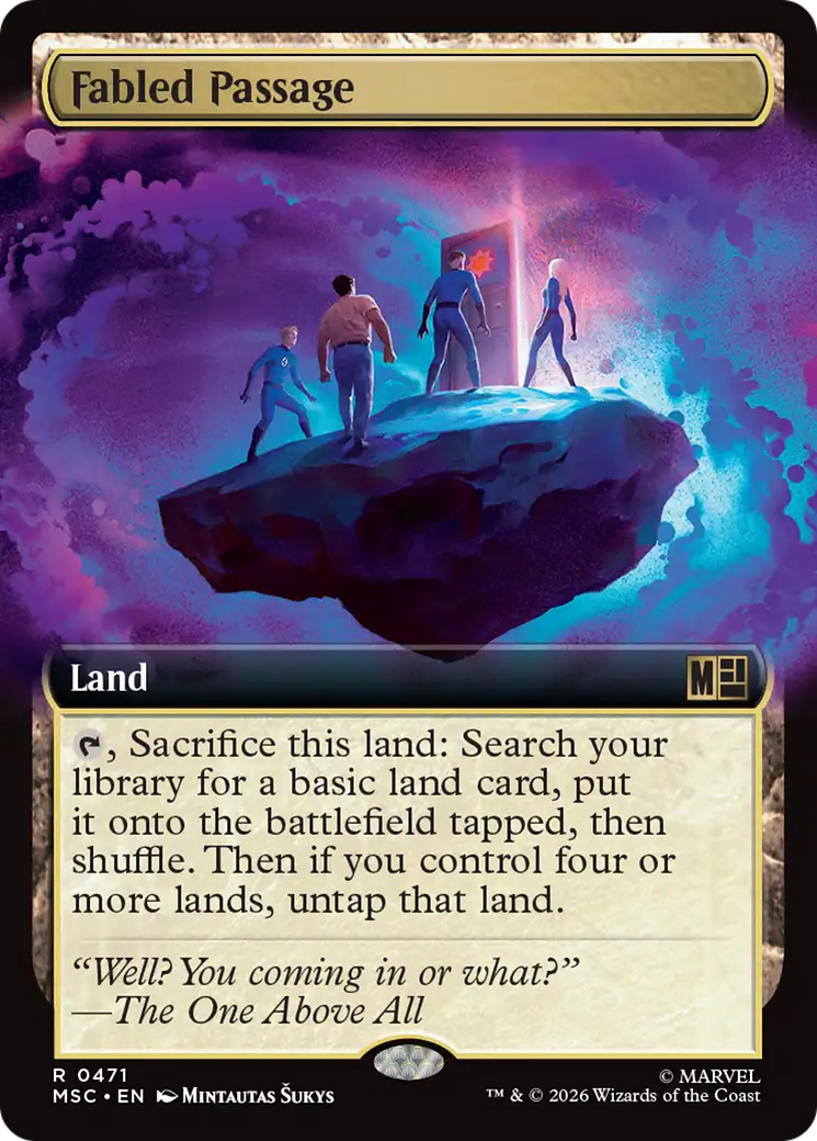 Fabled Passage (Extended Art) [Marvel Super Heroes Commander] | Card Merchant Takapuna