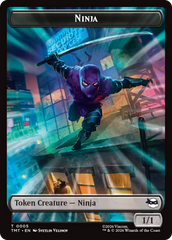 Treasure // Ninja Double-Sided Token [Teenage Mutant Ninja Turtles Commander Tokens] | Card Merchant Takapuna