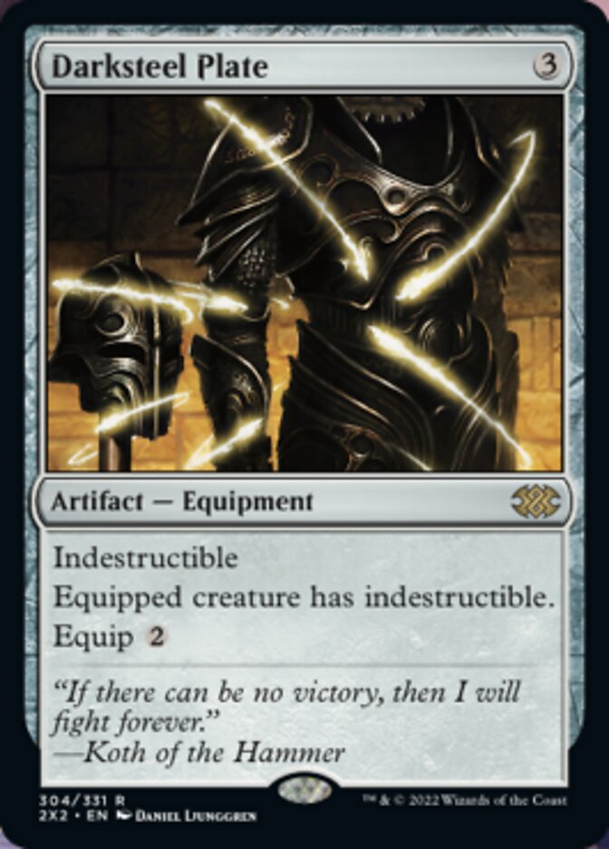 Darksteel Plate [Double Masters 2022] | Card Merchant Takapuna