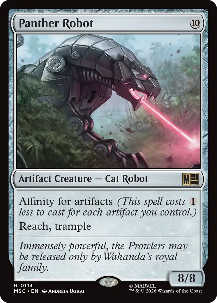 Panther Robot (Surge Foil) [Marvel Super Heroes Commander] | Card Merchant Takapuna