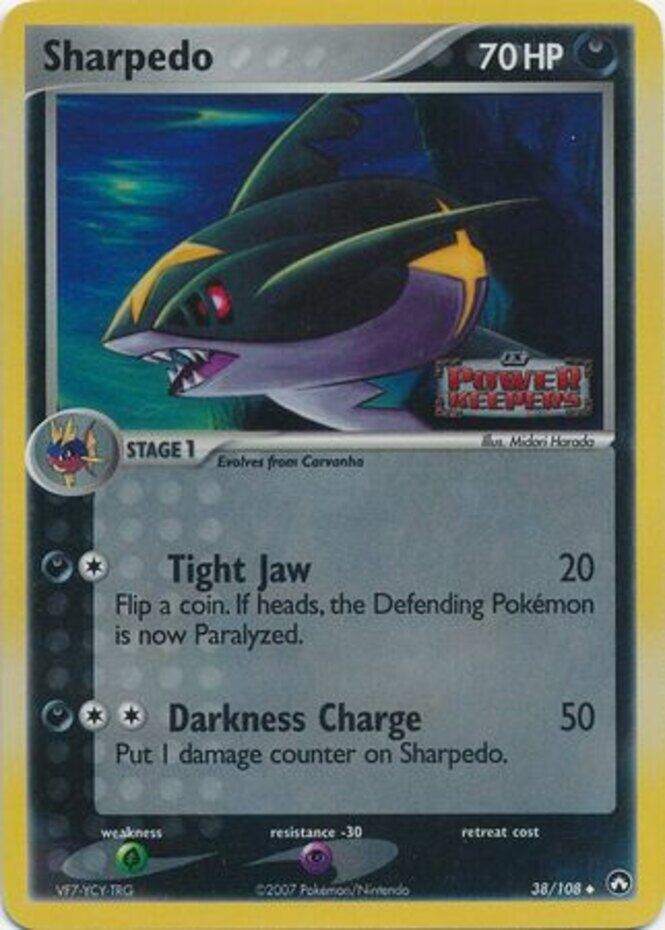 Sharpedo (38/108) (Stamped) [EX: Power Keepers] | Card Merchant Takapuna