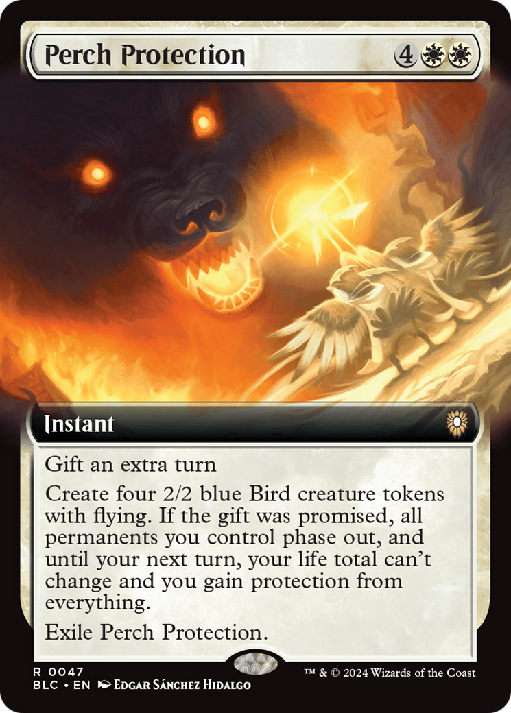 Perch Protection (Extended Art) [Bloomburrow Commander] | Card Merchant Takapuna