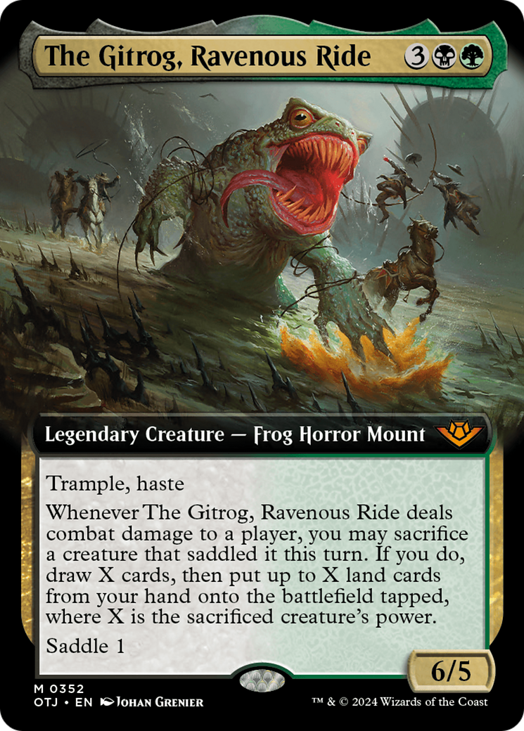 The Gitrog, Ravenous Ride (Extended Art) [Outlaws of Thunder Junction] | Card Merchant Takapuna