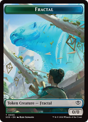 Boar // Fractal (0005) Double-Sided Token [Secrets of Strixhaven Commander Tokens] | Card Merchant Takapuna