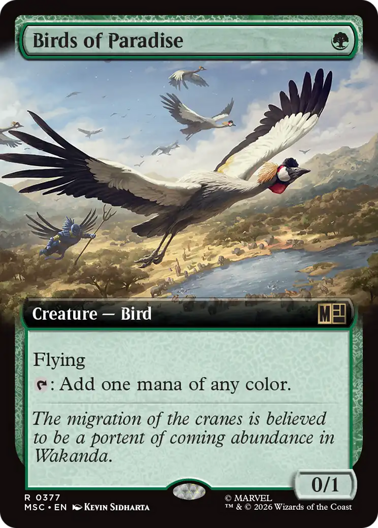 Birds of Paradise (Extended Art) [Marvel Super Heroes Commander] | Card Merchant Takapuna