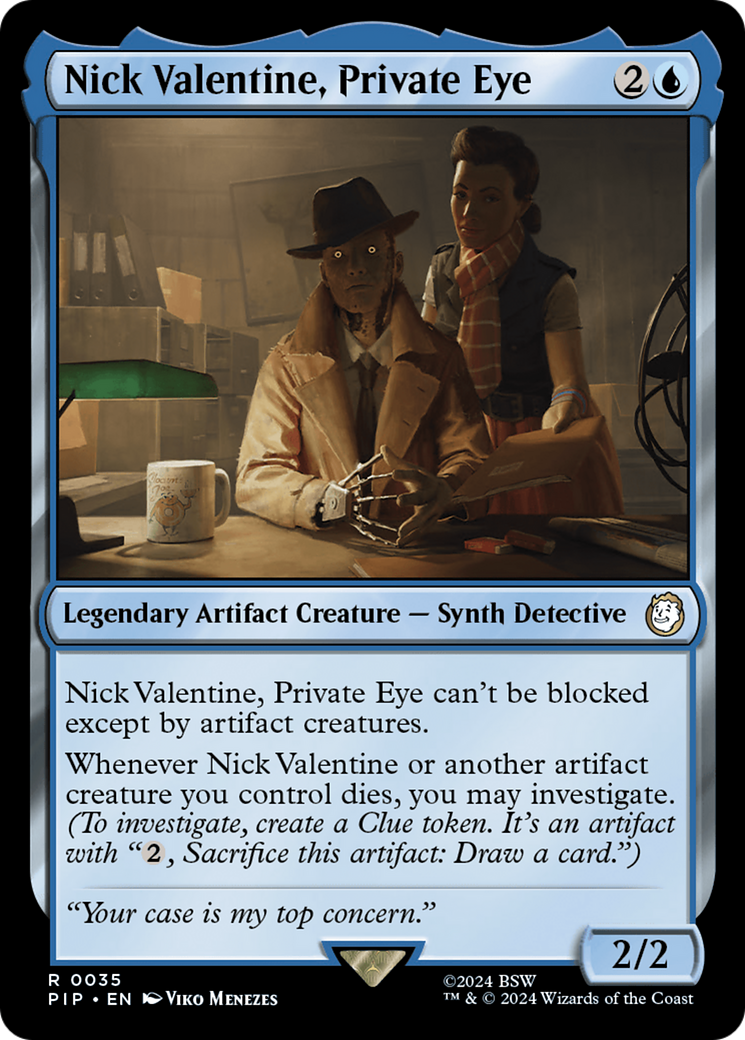 Nick Valentine, Private Eye [Fallout] | Card Merchant Takapuna