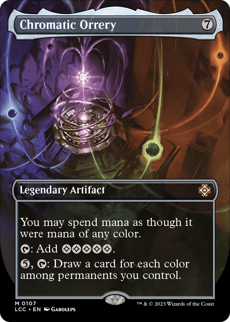 Chromatic Orrery (Borderless) [The Lost Caverns of Ixalan Commander] | Card Merchant Takapuna