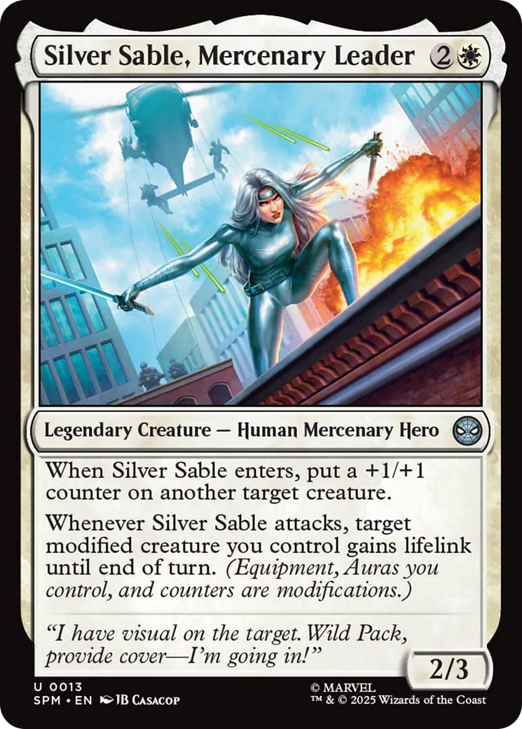 Silver Sable, Mercenary Leader [Marvel's Spider-Man] | Card Merchant Takapuna