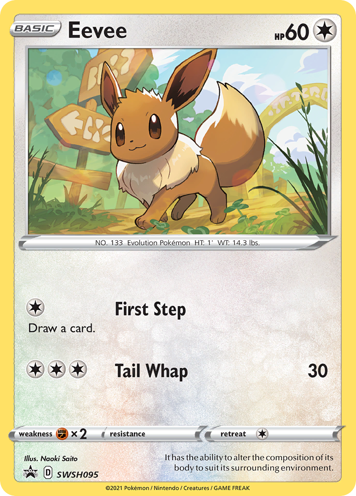 Eevee (SWSH095) [Sword & Shield: Black Star Promos] | Card Merchant Takapuna