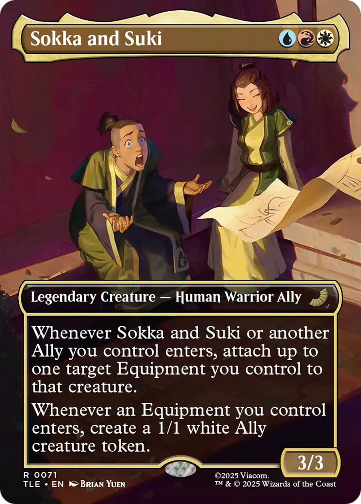 Sokka and Suki (Borderless) [Avatar: The Last Airbender: Eternal-Legal] | Card Merchant Takapuna