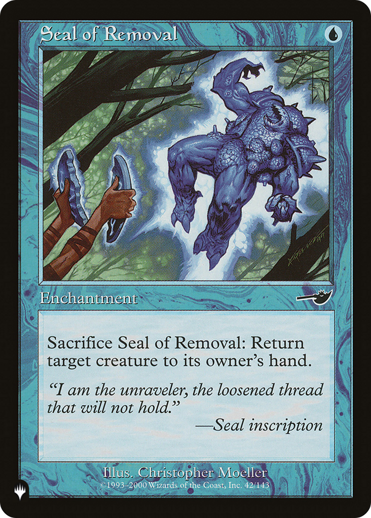 Seal of Removal [The List] | Card Merchant Takapuna