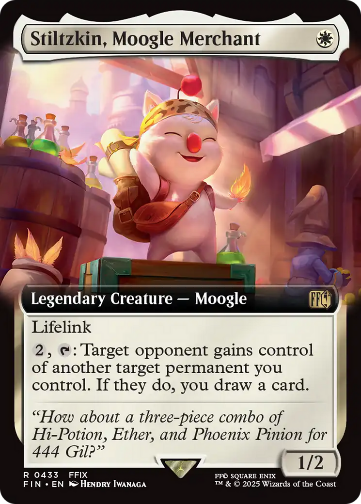 Stiltzkin, Moogle Merchant (Extended Art) [FINAL FANTASY] | Card Merchant Takapuna