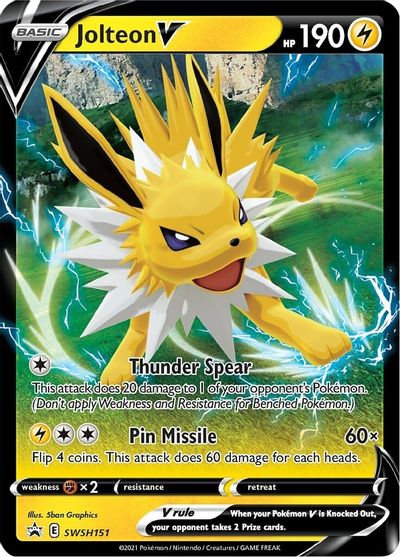 Jolteon V (SWSH151) [Sword & Shield: Black Star Promos] | Card Merchant Takapuna