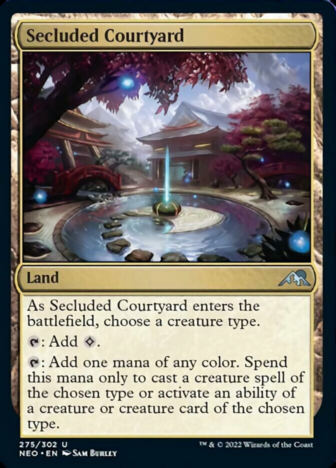 Secluded Courtyard [Kamigawa: Neon Dynasty] | Card Merchant Takapuna