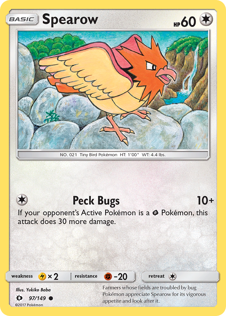 Spearow (97/149) [Sun & Moon: Base Set] | Card Merchant Takapuna