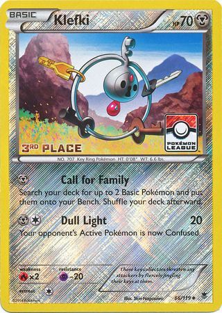 Klefki (66/119) (League Promo 3rd Place) [XY: Phantom Forces] | Card Merchant Takapuna