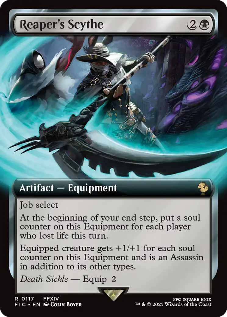 Reaper's Scythe (Extended Art) [FINAL FANTASY Commander] | Card Merchant Takapuna
