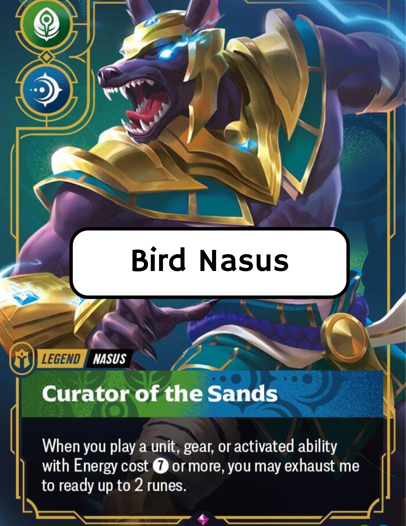 Bird Nasus [Riftbound Custom Deck] | Card Merchant Takapuna