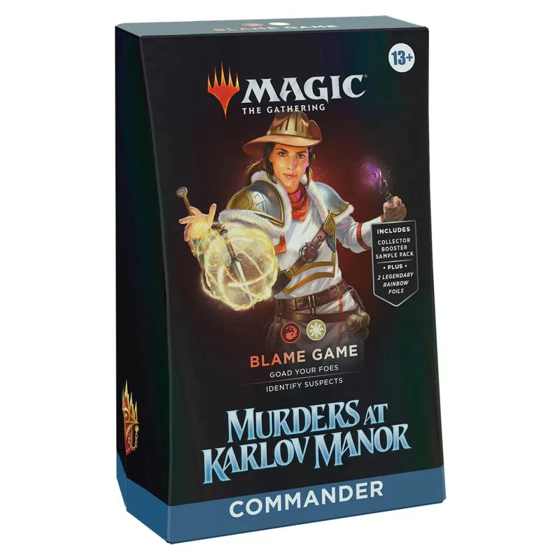 MURDERS AT KARLOV MANOR - COMMANDER DECK (Blame Game) | Card Merchant Takapuna