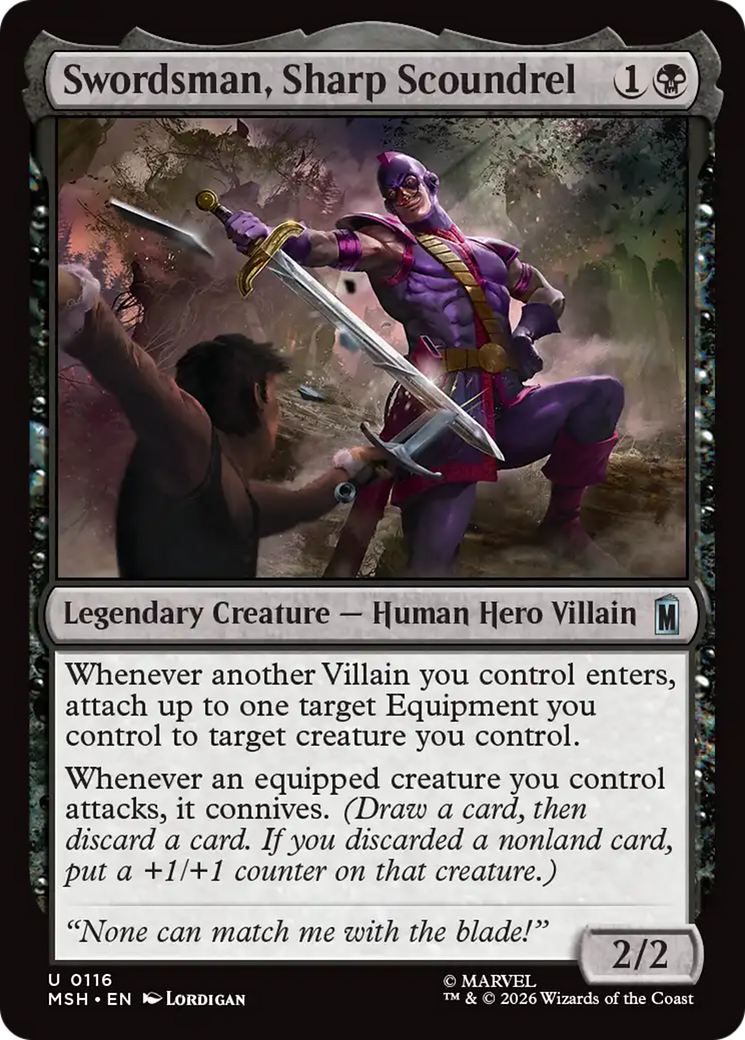 Swordsman, Sharp Scoundrel [Marvel Super Heroes] | Card Merchant Takapuna