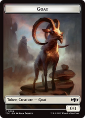Plant // Goat Double-Sided Token [Tarkir: Dragonstorm Commander Tokens] | Card Merchant Takapuna